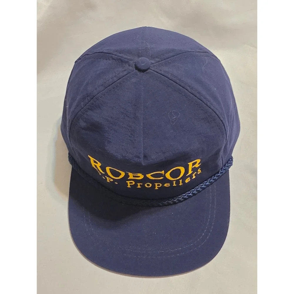 Vintage KC Robcor CP Propellers Rope Snapback Hat Mens‎ Cap NEEDS REPAIR